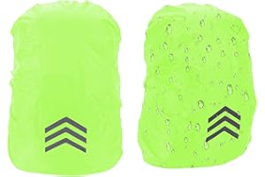 LEUUD Funda Impermeable para Mochila 30-40L, Cubierta Mochila Lluvia con Patrón Reflectante, Universales Protector Mochila Lluvia Cobertor Lluvia Mochila para Camping Senderismo Excursionismo