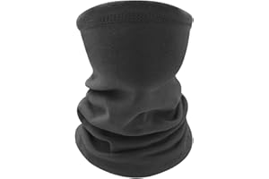 CHEERYMAGIC Kids Neck Warmer, Winter Fleece Windproof Neck Gaiter for Boys & Girls Face Covering Mask Thermal Scarf Multifunctional Headwear for Skiing Running Cycling Outdoor Sports A7ETBNWB