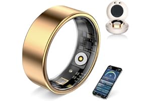 UouNeaCo AI Smart Ring for Women Men - Sleep Tracker Ring with Heart Rate,Blood Oxygen,10ATM Waterproof Fitness Ring,Step Counter & GPS Activity Fitness Tracker,7-Day Battery for iOS/Android