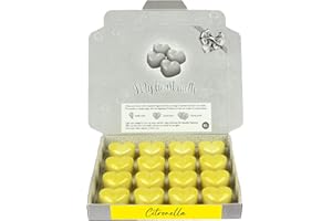 SPOTLESS LEOPARD Cera aromática de citronela, cera aromática para lámpara aromática, vela de té y eléctrica, cera derretida de cera de soja, vegana y apta para animales, fragancia para habitación, aromaterapia