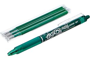 Pilot, FriXion Ball, penne a sfera con inchiostro termosensibile, punta media, confezione da 3 pezzi green
