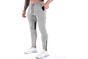 MakingDa Mens Gym Joggers Sweatpants Slim Fit Jogging Tracksuit Bottoms Causal Running Workout Trousers with Pockets