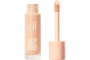 e.l.f. Cosmetics Halo Glow Liquid Filter, rozświetlający płyn do promiennej cery, wypełniony kwasem hialuronowym, jasny