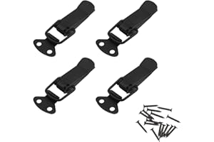 ORTAVA Zamknięcie do skrzynek, zamknięcie zaciskowe, zamknięcie zatrzaskowe, 57 mm, 4 sztuki, nadaje się do drzwi, okien, szafek i pokrywy skrzynek