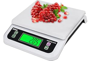 YBVXYV Bascula De Cocina Digital 30kg/1g Precisión Bascula De Alimentos Profesional Grande Con Tara Función Balanza Cocina Pantalla LCD Electrónico Bascula Precision Conteo Y 6 Medida Para Pasteleria Hornear