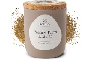 ‎POTLUCK GEWÜRZFREUNDE POTLUCK | Pasta e Pizza Kräuter | Gewürzzubereitung im Keramiktopf | 40g | Vegan, glutenfrei und mit natürlichen Inhaltsstoffen