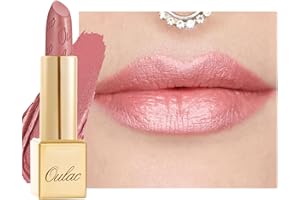 ‎OULAC OULAC Pomadka do ust, metaliczne wykończenie, bez uczucia ziarnistości, długo utrzymująca się, nawilżająca i wodoszczelna, wegańska, 4,3 g, (13) Baby Angel