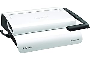 Fellowes Plastikbindeger?t Pulsar +300, wei?/silber bis DIN A4, Stanzleistung: 17 Blatt, Bindekapazit?t: 300 (5627601)
