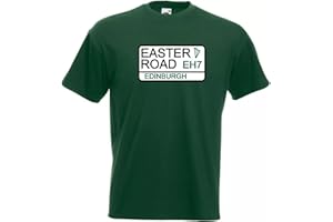 Invicta Screen Printers Hibernian FC Easter Road Street Sign Hibs Football Club FC Adult Unisex T-Shirt