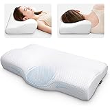 sufuhom Contour Memory Foam Pillow Ergonomic Cervical Support Pillow for Head Neck and Shoulder Pain Relief Sleeping Orthoped