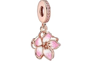 Wedanor Donna Ciondolo-Animale del cuore della famiglia Argento 925 Colgantes con Zirconia cubica per Charm Bracciale