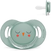 Suavinex, Pacifier for Babies 6-18 Months. SX Pro Physiological Silicone Teat Pacifier with Flatter, More Flexible Teat, Bonh