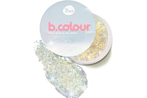 7DAYS Glitter pour le maquillage | Gel pailleté holographique doré pour cheveux, les yeux et les lèvres | Glitter Top pour fard à paupières sans colle pour le maquillage des enfants, 25 g