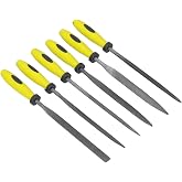 AEE&reg; 6 Par&ccedil;a Mini &Ccedil;elik Eğe Seti 17 cm &ndash; D&uuml;z, Yuvarlak, Yarı Daire, Kare, &Uuml;&ccedil;gen Hassas Metal Eğeleri | Takı, Hobi, Model, Ele