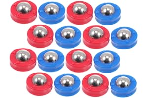 Kisangel Rouleau De 16 Pièces Jeu De Palets De Table Rondelles De Jeu De Palets Jeu De Curling Perle Coulissante Rouleaux Déquipement De Table Perles Jeu De Plateau Tableau Plastique