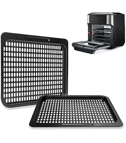 Vassoio Per Friggitrice Ad Aria In Acciaio Carbonio - Griglia Rimovibile, Antiaderente, Per Pane E Torte - Foto 5