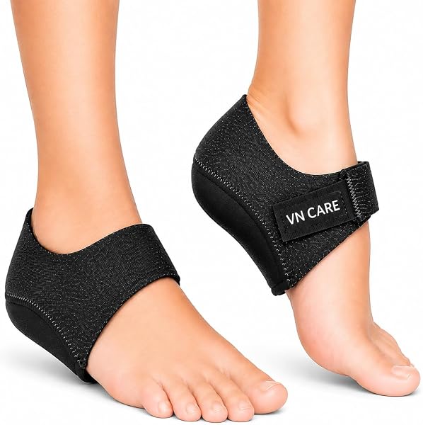 Vn care Heel Protector Pads for Pain Relief for Men & Women | Silicone Gel Heel Pads for Plantar Fasciitis, Heel Pain & Heel Spur | Orthotic Heel Cushion Suppor