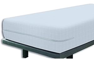 Tural – Funda de colchón elástica con Cremallera y Tejido con diseño damero. Rizo 100% Algodón. Talla 135x190/200