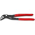Knipex Cobra® ES Water Pump Pliers extra-slim grey atramentized, with non-slip plastic coating 250 mm (self-service card/blister) 87 51 250 SB