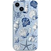 Lavderuar iPhone 15 İ&ccedil;in Marine Cover Desenli Silikon Kılıf | Y&uuml;ksek Kalite UV Baskı & İ&ccedil;i Kadife Lansman Kapak Bebe Mavisi