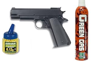 Outletdel ocio Pack Pistola Airsoft HFC G16. Funcionamiento por Gas. Calibre 6mm. + Gas + 1000 Bolas + Funda Portabolas. 18398/21993/23054