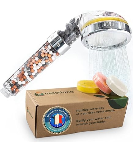 Philips AWP1775 Inline douchefilter, KDF-filtersysteem tegen restchloor, bacteriën, verontreinigingen en kalk, waterfilter voor badkamer en douche