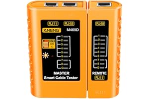 HEALEVED Pc Pc Network Tester Cat6 Tester Battery Tester Battery Cables Wire Kit Ethernet Tester Phone Cable Tool Plastic Network Cable Tester Plastic Wire Liquid Crystal Electronic