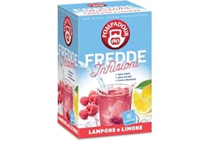 GENERICO Pompadour 1913 | Fredde Infusioni Lampone e Limone | Bustine Infuso in Acqua Fredda - 18 Bustine di Tè (45 Gr) | Tè Freddo Limone & Lampone