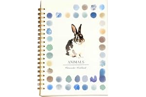 KOBONA Watercolor Workbook, Beginner Watercolor Painting Kit - Easy Nature Scenes Paint Set, Watercolour Workbook Art Crafting Painting Supplies for Thanksgiving Easter Christmas