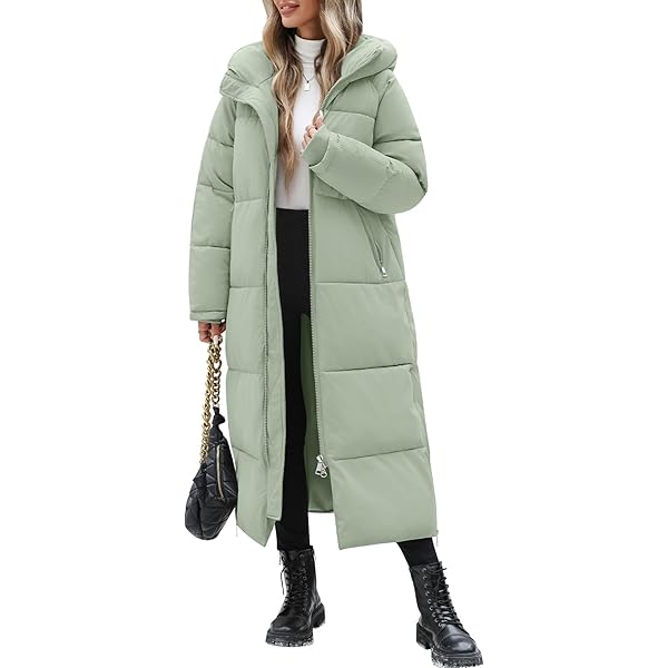 Doudoune Femme Longue Hiver Yuson Girl Manteau Femme Hiver Chaud Veste à Capuche Long Monteau Femme Longue Hiver
