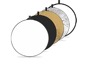 K&F CONCEPT 80 cm (32 tum) 5-i-1 hopfällbar bärbar ljusreflektor