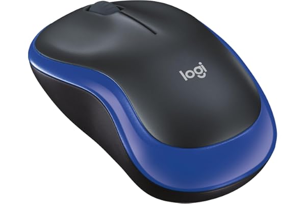Logitech 910-002236 Ratón inalámbrico óptico, Azul, Tamaño único