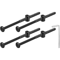 QUARKZMAN M6x22mm Schraubenpfosten | 10 Stück | Sechskant-Steckmutter Für Möbelmontage