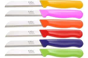 LÖFFLER SCHNEIDEWAREN CO. Löffler Lot de 6 couteaux pour fruits et légumes en Solingen avec lame de 8,5 cm affûtée