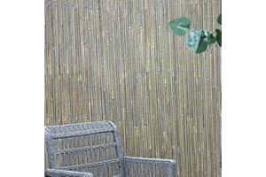 PAMEER Natural Split Bamboo Screen H1 x L3m Ideal For Privacy in The Garden Or Terrace