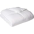 LUCID Alternative Comforter-Hypoallergenic-Down Alternative-All Season-400 GSM-Ultra Soft-8 Duvet Loops-Machine Washable-Queen
