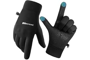 Blicount Handschuhe Herren Damen Warme Laufhandschuhe rutschfest Fahrradhandschuhe Touchscreen Handschuhe Winter Sporthandschuhe für Outdoor Fahrrad, Laufen, Wandern, Fahren