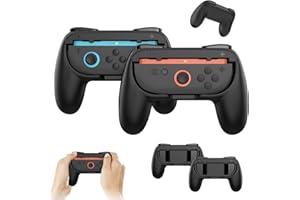YISKY Controller Switch, 2 PCS Controller per Switch, Controller Nintendo Switch Set, Impugnature Compatibili con Joy-Con, Switch Controller, Set Custodia Protettiva Joystick Ergonomica Nintendo Switch (B)