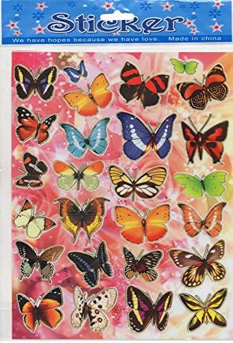 Butterfly Butterfly Lepid Optera Sticker 22, 1 Blade 250 mm x 200 mm Sticker Craft Party