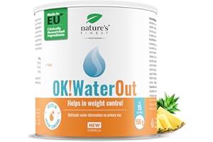 Nature's Finest OK!Waterout - Bevande Dimagranti a Base di Erbe Per Uomini e Donne Adulti - Aiuta Nella Ritenzione Idrica e Allevia, Gonfiore Dello Stomaco con Ortica e Poligono - 150 g