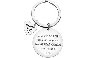 BAIPILU Thank You Gifts for Coach Appreciation Gift Thank You Coach Gifts A Great Coach Can Change a Life Key chain Retirement Birthday Gift for Coach Teacher's Day Gift