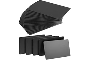 Oruola 25 Stück Metall Visitenkarten,NFC Karten für alle NFC Fähigen Smartphones und Geräte,RFID Karten,Plastikkarten für Business,Office,Büro,Geschäft,Firmengründung,Shop(schwarz)