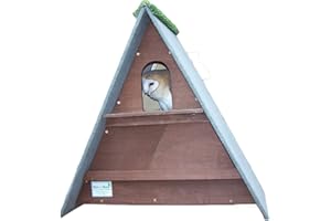 THE OWL BOX barn owl nest box (Dark Brown)