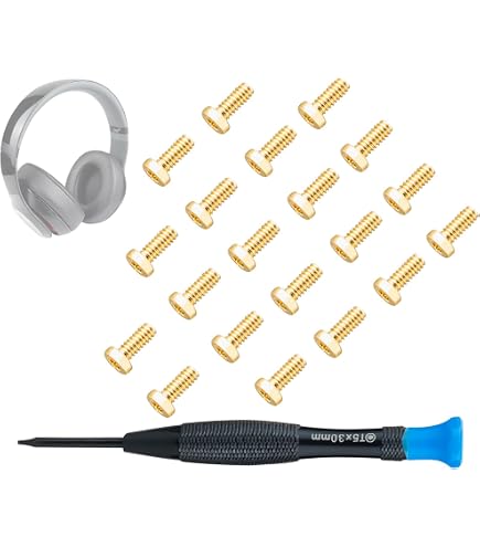 SOULWIT Lot De 20 Vis De Rechange Pour Casque Beats Studio 3