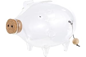 Carlo Milano Cochon Tirelire en Verre