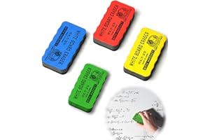 AIOELUV 4 Piezas Borrador Pizarra Blanca Borrador Pizarra Blanca Magnetico Para Marcadores Y Rotuladores De Borrado En Seco Para Oficina Y Escuela Multicolor