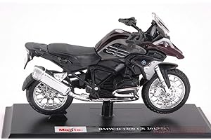 KOENIG-TOM MODELLINO IN SCALA COMPATIBILE CON BMW R 1200 GS 2017 DARK AMARANT RED 1:18 MAISTO MI17060R