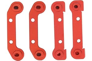 DRFEIFY Set braccio oscillante per auto RC, set fisso braccio oscillante rinforzato in lega di alluminio durevole per Wltoys 144001 1/14 accessori per aggiornamento auto RC(Rosso)Accessori per automodelli