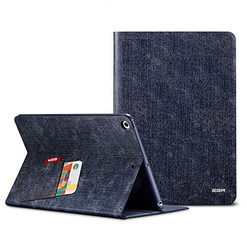 Neues iPad 2017 iPad 9.7 Zoll Hülle, ESR® Städtisch Serie Cover Auto aufwachen / Schlaf Funktion Smart Case und Einstellbarem Blickwinkel Funktion Schutzhülle für Neue iPad 9.7 2017 (Cowboy)