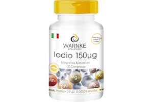 Iodio 150mcg integratore - 100 compresse | Warnke Vitalstoffe - Qualità da farmacia tedesca